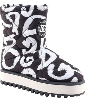 Dolce &amp; Gabbana Black Nylon Men's Boots