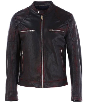 Dolce &amp; Gabbana Men's Black Goatskin Jacket