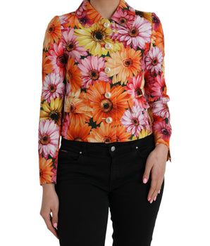Dolce &amp; Gabbana Multicolor Daisy Print Floral Fantasy Jacket