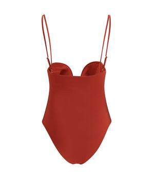Magda Butrym Orange Polyamide One-Piece Swimsuit