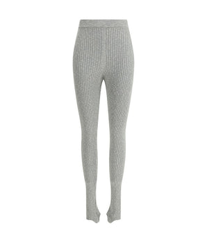 Magda Butrym Gray Linen Leggings