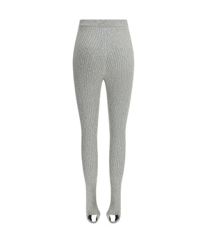 Magda Butrym Gray Linen Leggings