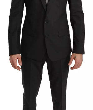 Dolce & Gabbana Slim Fit MARTINI Wool Gray Suit