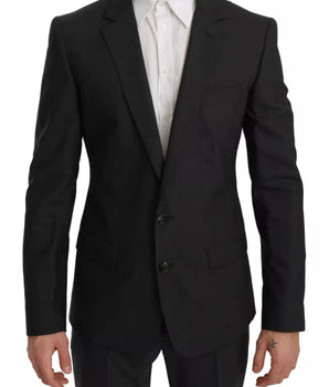 Dolce & Gabbana Slim Fit MARTINI Wool Gray Suit