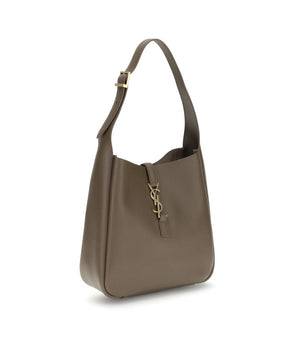 Saint Laurent Brown Calf Leather Bos Taurus Shoulder Bag