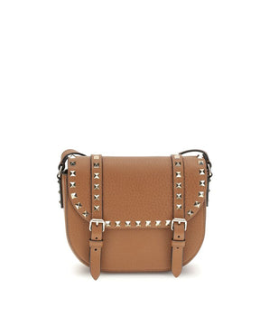 Valentino Garavani Beige Calf Leather Bos Taurus Shoulder Bag