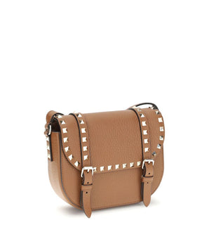 Valentino Garavani Beige Calf Leather Bos Taurus Shoulder Bag