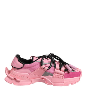 Dolce &amp; Gabbana Pink Low Top Space Women's Sneakers Shoes