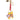 Dolce & Gabbana Red Yellow Mini Espadrille Style Charm Keychain Keyring