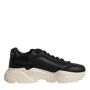 Dolce & Gabbana Black White Daymaster Low Top Sneakers Shoes