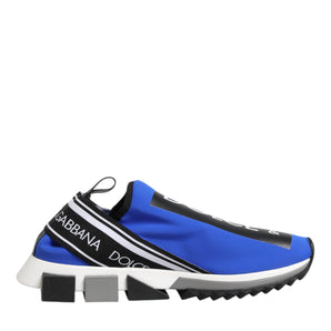 Dolce & Gabbana Blue Logo Low Top Sorrento Sneakers Shoes