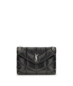Saint Laurent Black Lamb Ovis Aries Aries Shoulder Bag