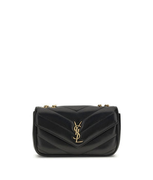 Saint Laurent Black Lamb Ovis Aries Aries Shoulder Bag