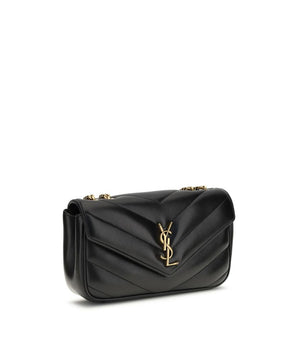 Saint Laurent Black Lamb Ovis Aries Aries Shoulder Bag