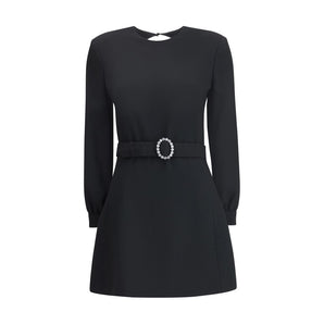 Saint Laurent Sablè mini Dress with cut nude back