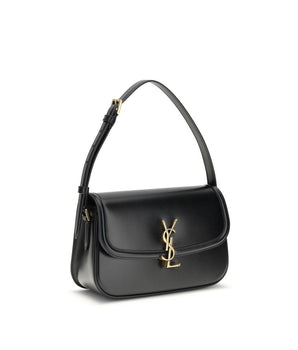 Saint Laurent Black Calf Leather Bos Taurus Shoulder Bag