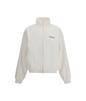 Balenciaga White Polyester Shell Jacket