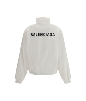 Balenciaga White Polyester Shell Jacket