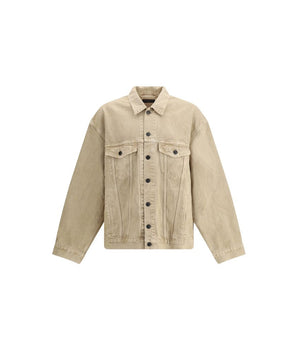 Balenciaga Beige Cotton Denim Jacket