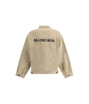 Balenciaga Beige Cotton Denim Jacket