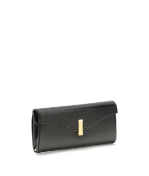 Giuseppe Zanotti Black Leather Clutch Bag