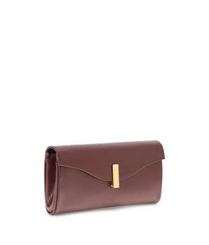Giuseppe Zanotti Brown Leather Clutch Bag