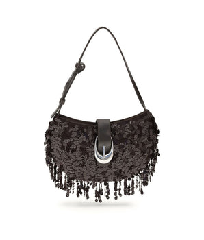 Staud Brown Polyester Shoulder Bag