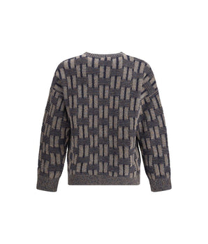 Giorgio Armani Multicolor Wool Sweatshirt