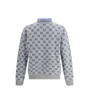 Giorgio Armani Graphic Pattern Turtleneck Sweater