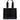 Chloé Black Woody Embroidered Logo Leather Medium Tote Bag
