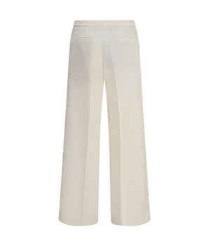 Cruna Cream Polyester Casual Pants