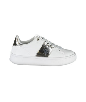 U.S. POLO ASSN. White Polyester Sneaker