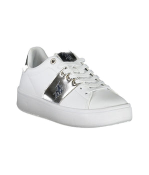 U.S. POLO ASSN. White Polyester Sneaker