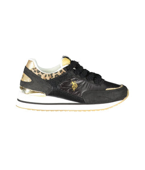 U.S. POLO ASSN. Black Polyester Sneaker