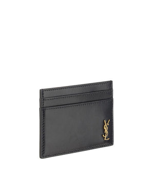 Saint Laurent Black Calf Leather Bos Taurus Wallet