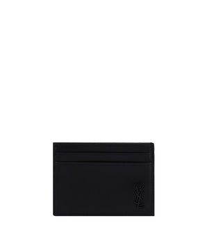 Saint Laurent Black Calf Leather Bos Taurus Wallet
