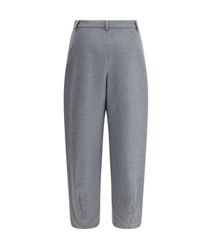 Giorgio Armani Gray Silk Casual Pants