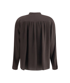 Giorgio Armani Brown Silk Shirt