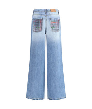 Ella Blue Cotton Jeans Denim
