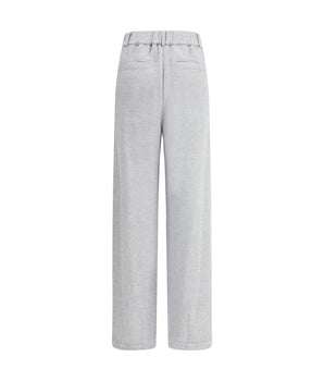 Brunello Cucinelli Gray Cotton Casual Pants