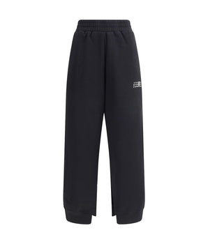 MM6 Black Cotton Joggers (Workout Pants)