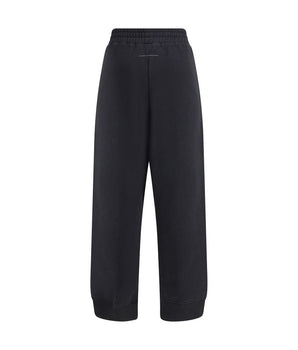 MM6 Black Cotton Joggers (Workout Pants)