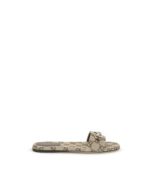 Gucci Beige Cotton Sandals