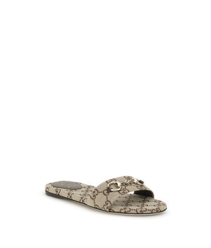 Gucci Beige Cotton Sandals