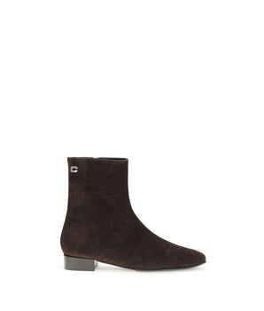 Carel Paris Brown Leather Ankle Boots