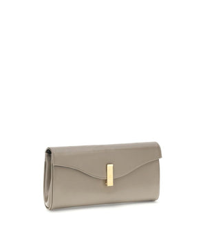 Giuseppe Zanotti Beige Leather Clutch Bag