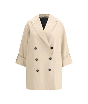 Brunello Cucinelli Beige Cotton Coat
