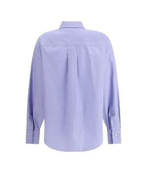 Brunello Cucinelli Light Blue Cotton Dress Shirt