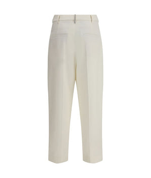 Brunello Cucinelli White Cotton Chino Pants