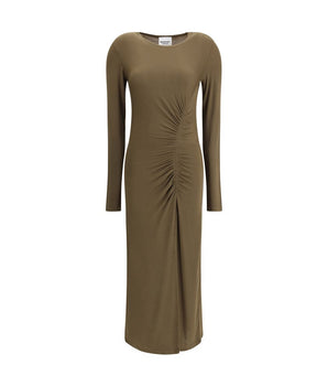 Marant Etoile Green Modal Casual Dress